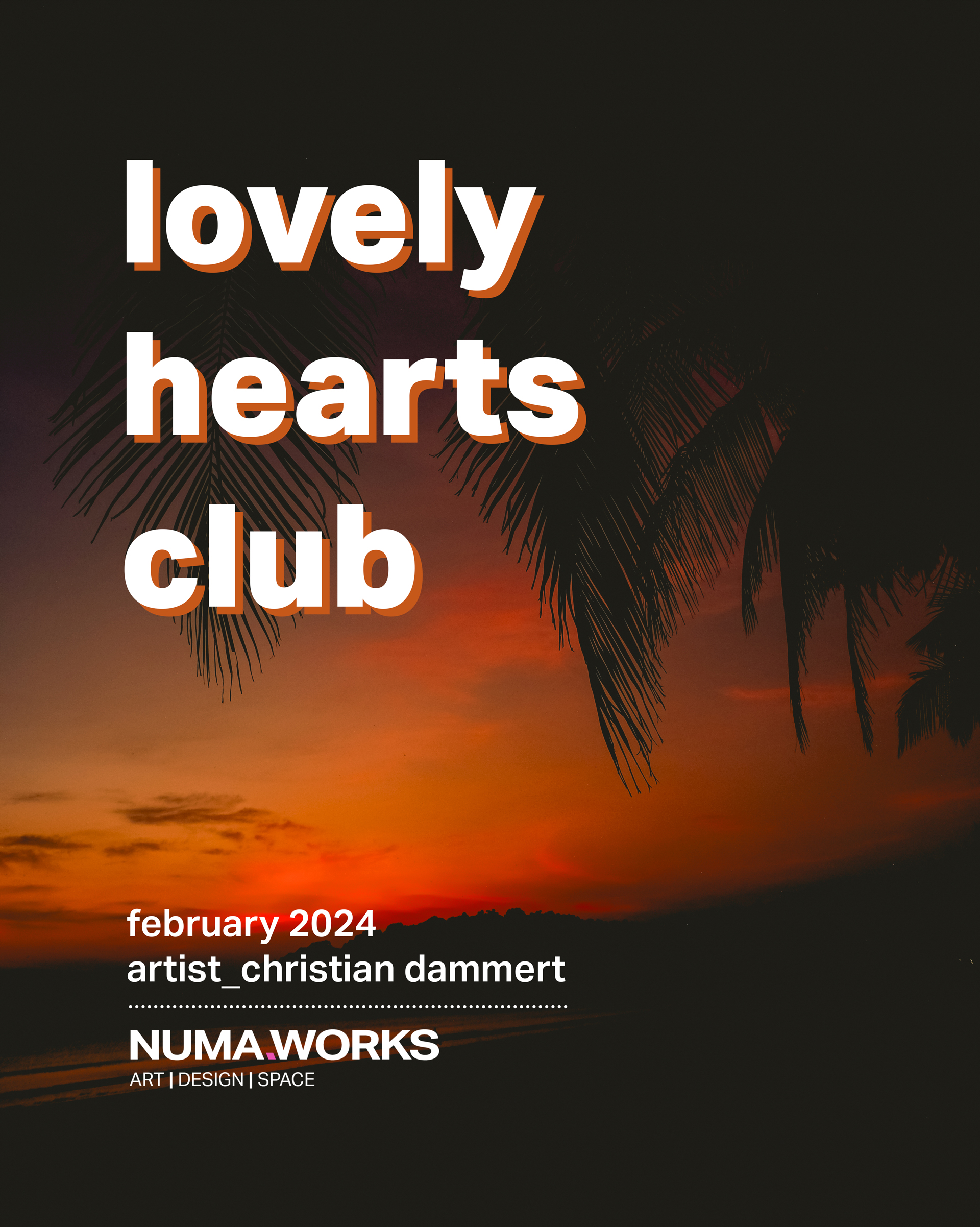 lovely hearts club flyer